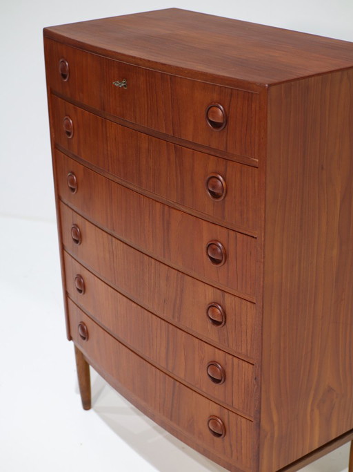 Kai Kristiansen Geschwungene Teakholz Dänische Vintage Kommode – ladekasten, Wood (photo 2 of 16)