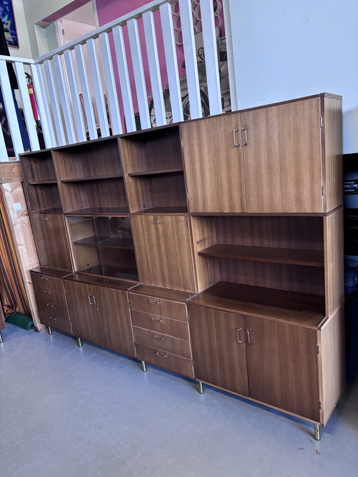 Vintage boekenkast modulair wandkast