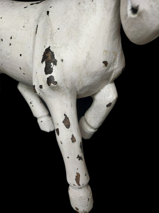 Image 1 of Cavallo in legno intagliato – Arte popolare – Francia/Svizzera, circa 1880