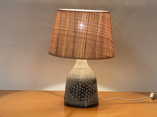 Scandinavische Keramische Lamp Vintage jaren 60