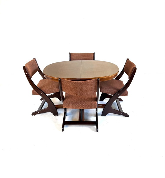 Image 1 of Vintage XL extendable teak dining table, Lübke '60