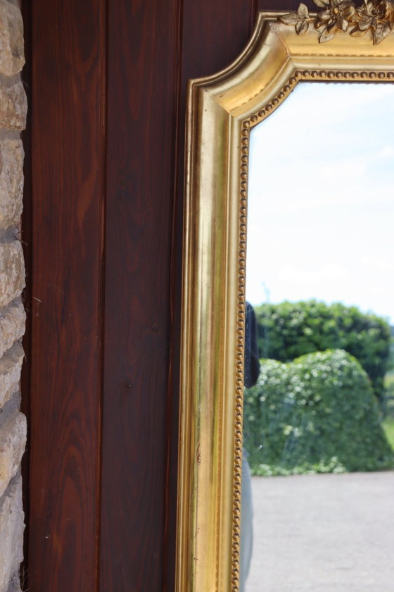 Image 1 of Large gilded mirror in the Louis XV style