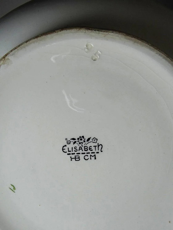 Large HB Choisy-le-Roi polychrome earthenware bowl "Elisabeth" early 20th century, Choisy le Roi, Ceramic (photo 12 of 13)