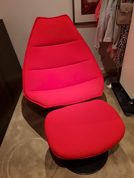 Image 1 of Artifort F510 Lounge Armchair With Matching Hocker