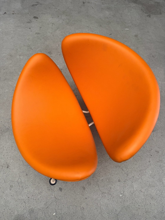 Artifort Orange Slice Junior, Pierre Paulin, Sedie e poltrone, Skai, Metallo, Arancione, Modern (foto 8 di 8)