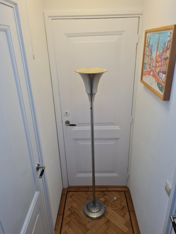 Image 1 of Art Deco vloerlamp, nikkelchroom, jaren 30