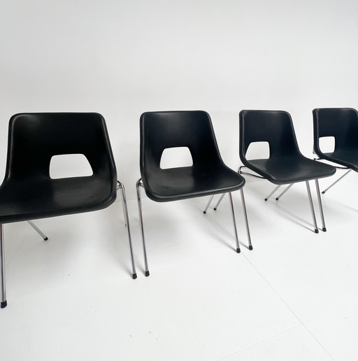 Ensemble de 4 chaises Järvo par Niels Gammelgaard, années 1980