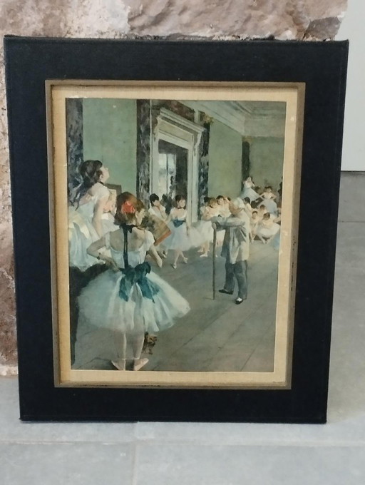 Painting by Edgar Degas, The Dance School