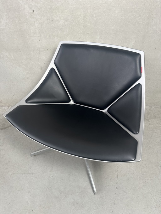 Design space lounge zetel - Fritz Hansen – draaistoelen, Fiberglass, Aluminium, Vintage (photo 2 of 15)