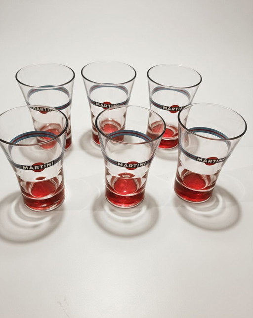 Set 6 bicchieri originali Martini con scatole