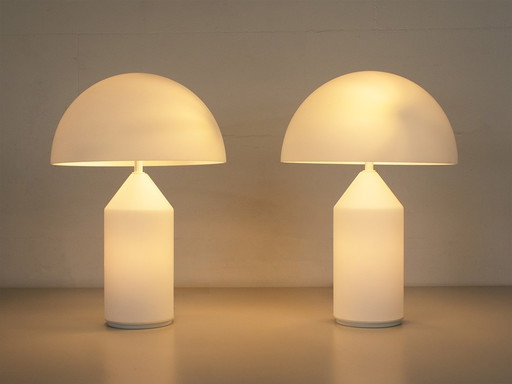 2x Oluce Atollo 35 Lampes Design Vico Magistretti