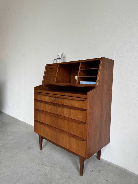 Image 1 of Secrétaire vintage danois avec miroir