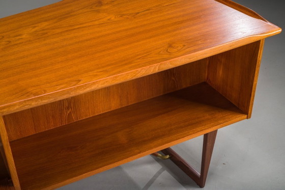 Image 1 of  Mid-Century Boomerang Desk in Teak by Peter Løvig Nielsen, Denmark, 1960s