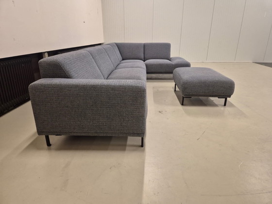 Image 1 of Montel Star - Canapé d'angle - Gris - Pouf - Design - Canapé en forme de U