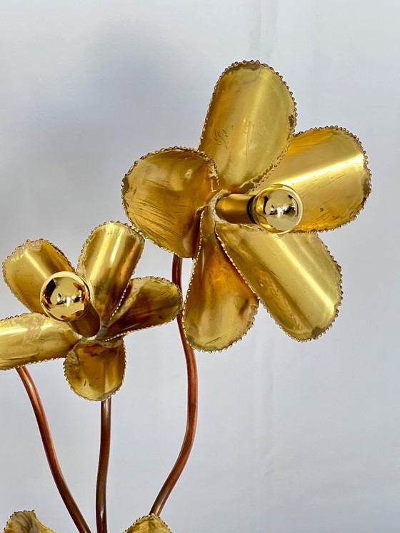 Image 1 of Tischleuchte „Seerosen“ von Maison Honoré, Paris, Frankreich, 1970er Jahre