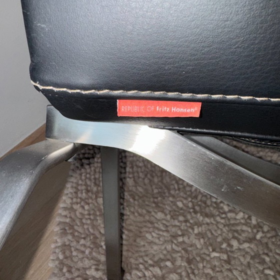 Poul Kjærholm PK22 Fauteuil Lounge pour Fritz Hansen, Cuir Noir, 2007 – Chaises & fauteuils, Leather, Metal (photo 20 of 20)