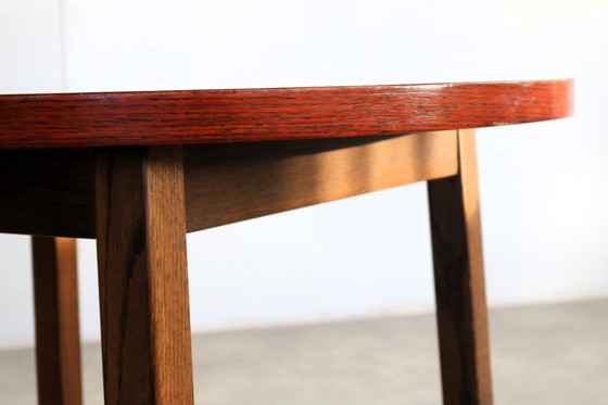 Image 1 of vintage round wooden table