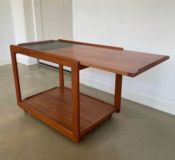 Image 1 of Scandinavian Design Teak Bar Cart, Trolley, Side Table, 1960s