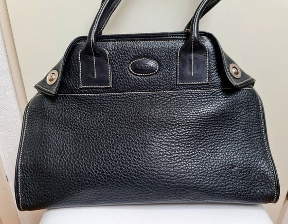 Image 1 of TOD'S Girelli handbag black full-grain leather good condition
