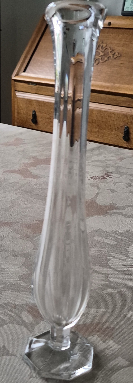 Image 1 of Two solifleur vases Val St Lambert