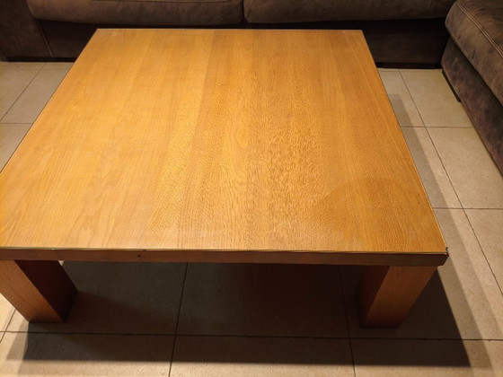 Image 1 of Tavolino quadrato, in legno massello, 1m x 1m