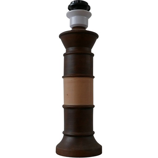 Vintage ceramic table lamp, Denmark 1970