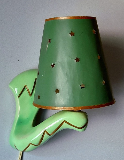 1950s ceramic wall sconce