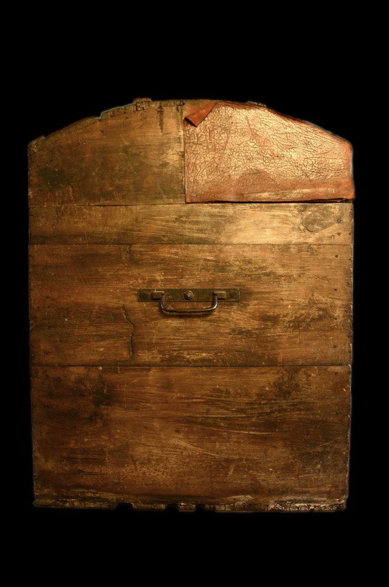Grand coffre rustique en bois massif, 99x63x81cm – Armoires de rangement, Metal, Wood (photo 5 of 11)
