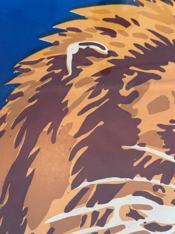 Affiche de cirque lion encadrée – Lithographies et sérigraphies, Papier (photo 6 of 8)