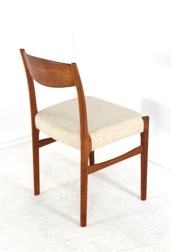 Set di 6 sedie da pranzo vintage Iversen per Glygnore, di Arne Wahl, nuove, imbottite. – Wood (photo 15 of 16)