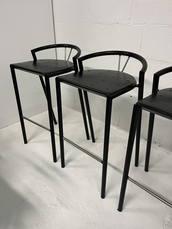 Image 1 of 3X Postmodern Bar Stools Bent Krogh, Magnus Olesen