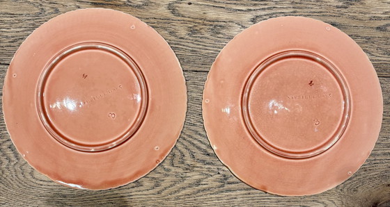 Image 1 of 2 Barbotine-Muschelteller / Austernschalen, ca. 1900