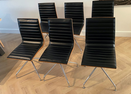 6 sedie Dan-Form prodotte in Danimarca