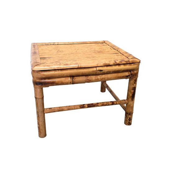 Image 1 of Vintage bamboo plant table