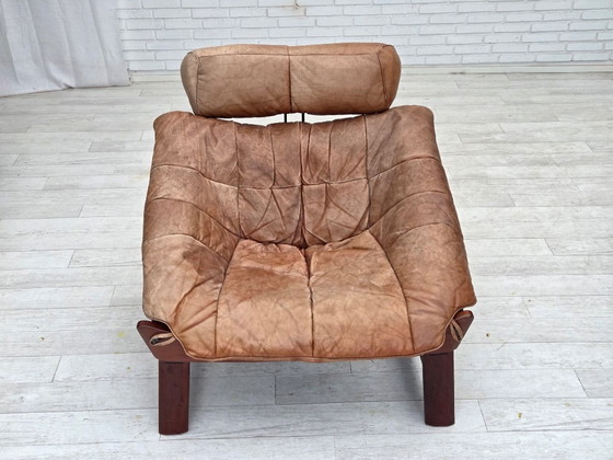Image 1 of Anni '70, design norvegese di Jan Erik Lindgren, modello di poltrona "Amazon".