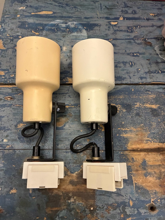 Set of 6 Vintage Philips Track Spot Lights NWS 83/96 – 70s Space Age – Metal, Plastic (photo 9 of 15)
