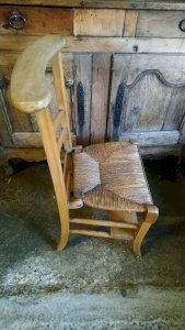 Chaise prie dieu paillÃ©e ancienne en hÃªtre – Fauteuils (photo 8 of 34)