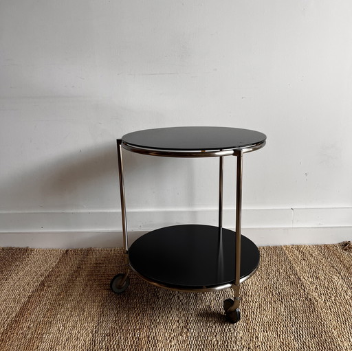 Carrito RBS de cristal negro IKEA estilo vintage de los 80