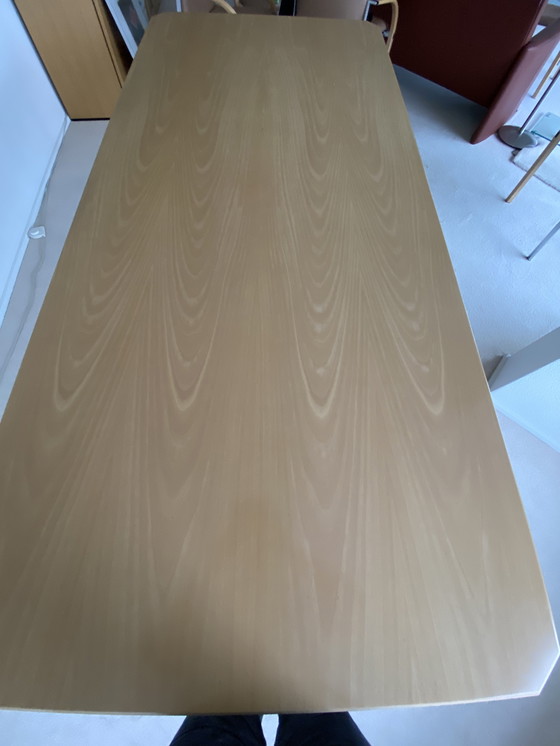 Image 1 of Leolux Dining Table Light Oak With Special Leg Insert