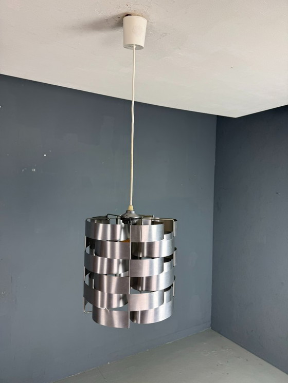 Image 1 of Lampada a sospensione in alluminio Max Sauze, Mid-Century Modern, Francia, anni '70