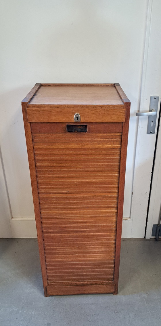 Art Deco filing cabinet – Metal, Wood (photo 2 of 8)