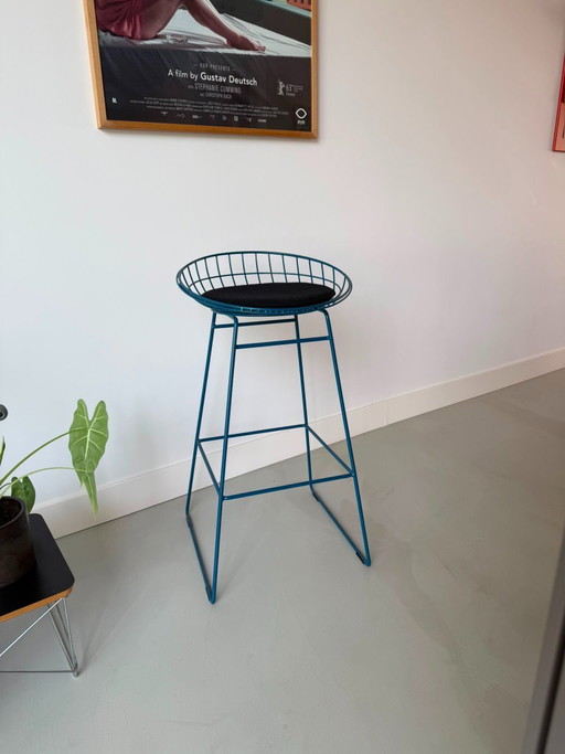 Tabouret de bar en fil métallique Pastoe For Cees Braakman – krukjes, Metal