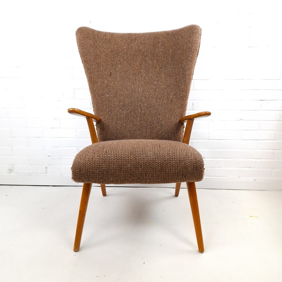 Image 1 of Fauteuil à oreilles vintage des années 1960/70, style moderne du milieu du siècle