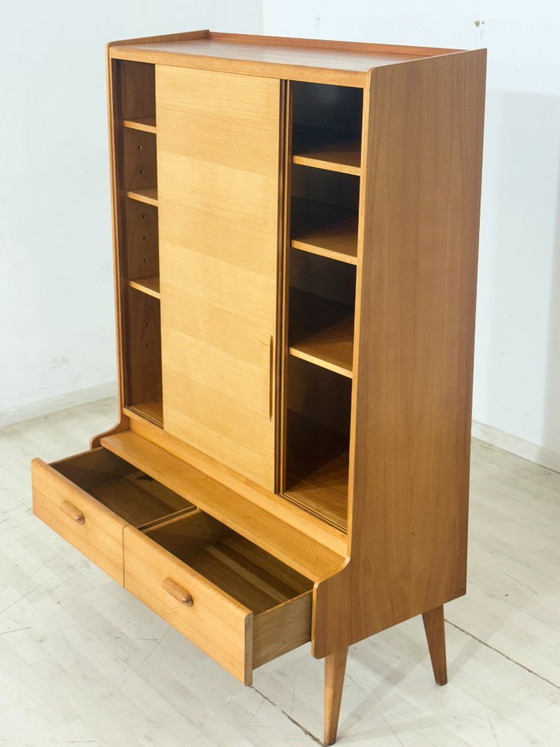 Mobile vintage | Credenza alta | Scaffalatura di metà secolo | Mobile per soggiorno – Vetrine, Wood (photo 7 of 13)