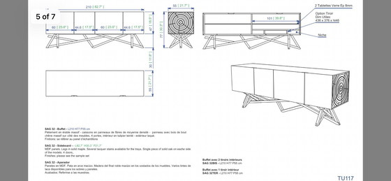 Image 1 of Aparador/armario colección Saga del diseñador Roche Bobois