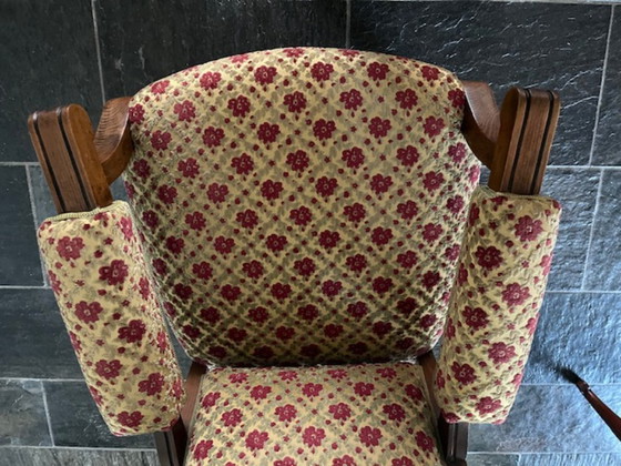 Image 1 of Antica sedia da nonno in stile tardo Biedermeijer, ca. 1890, con rapporto di valutazione