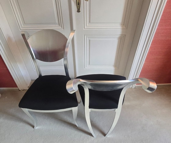 Image 1 of Coppia: 2 sedie Fratello "Angel" – Silver Edition – Design postmoderno – Primo proprietario