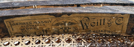 Image 1 of Pair of antique bentwood chairs – Weill & Co (circa 1900)