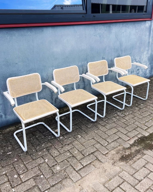Sedie da pranzo Thonet vintage con seduta in fettuccia (2, 4, 6 o 8 pezzi)
