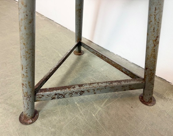 Image 1 of Grey Industrial Workshop Stool, 1960s